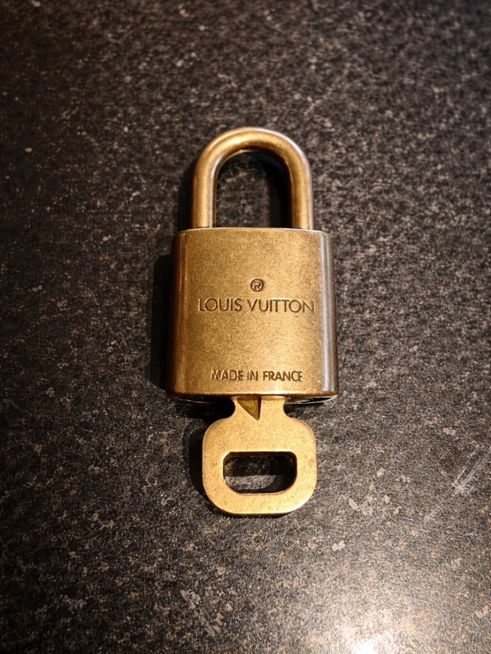 Louis Vuitton Gold-Tone Padlock with Key